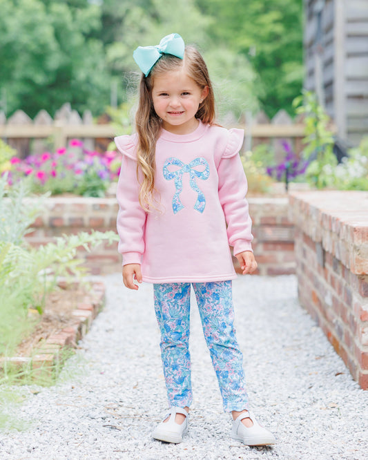 ** PRE-ORDER** Painted Petals Ruffle Sweatshirt Set