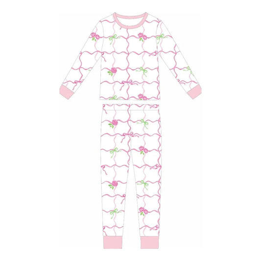 **PRE-ORDER** Peony Ribbons Two Piece Loungewear Set