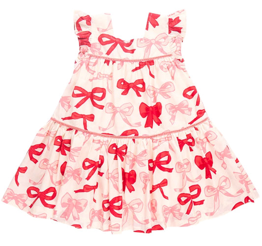 Camelia Dress - Valentines Bow