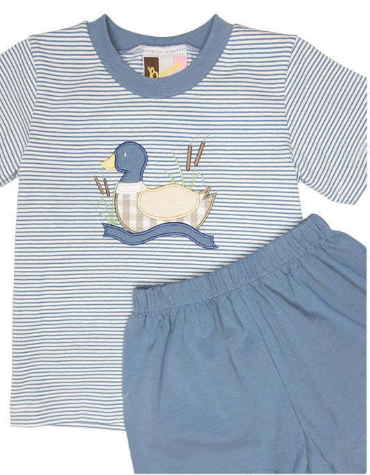 Duck Striped Short Set
