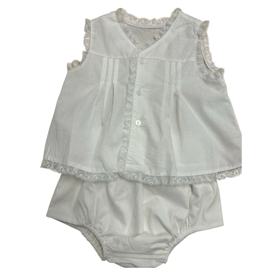 Dylan Diaper Set - White