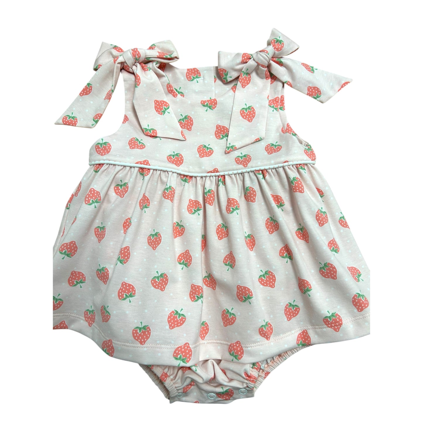 Strawberry Bow Bubble - Light Pink