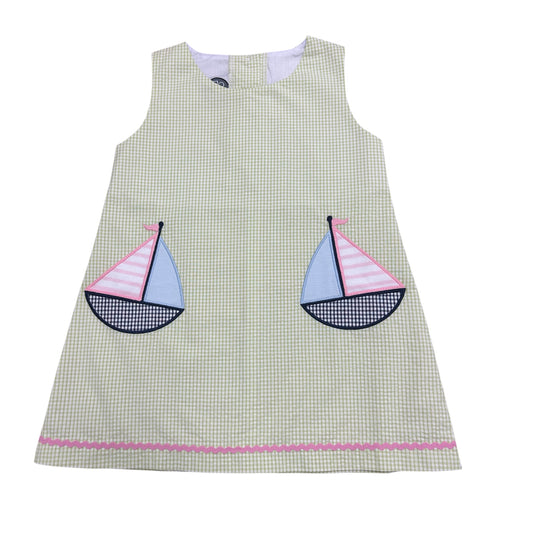 Sailboat Check Dress