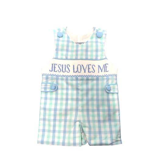 Jesus Loves Me Smocked Jon Jon