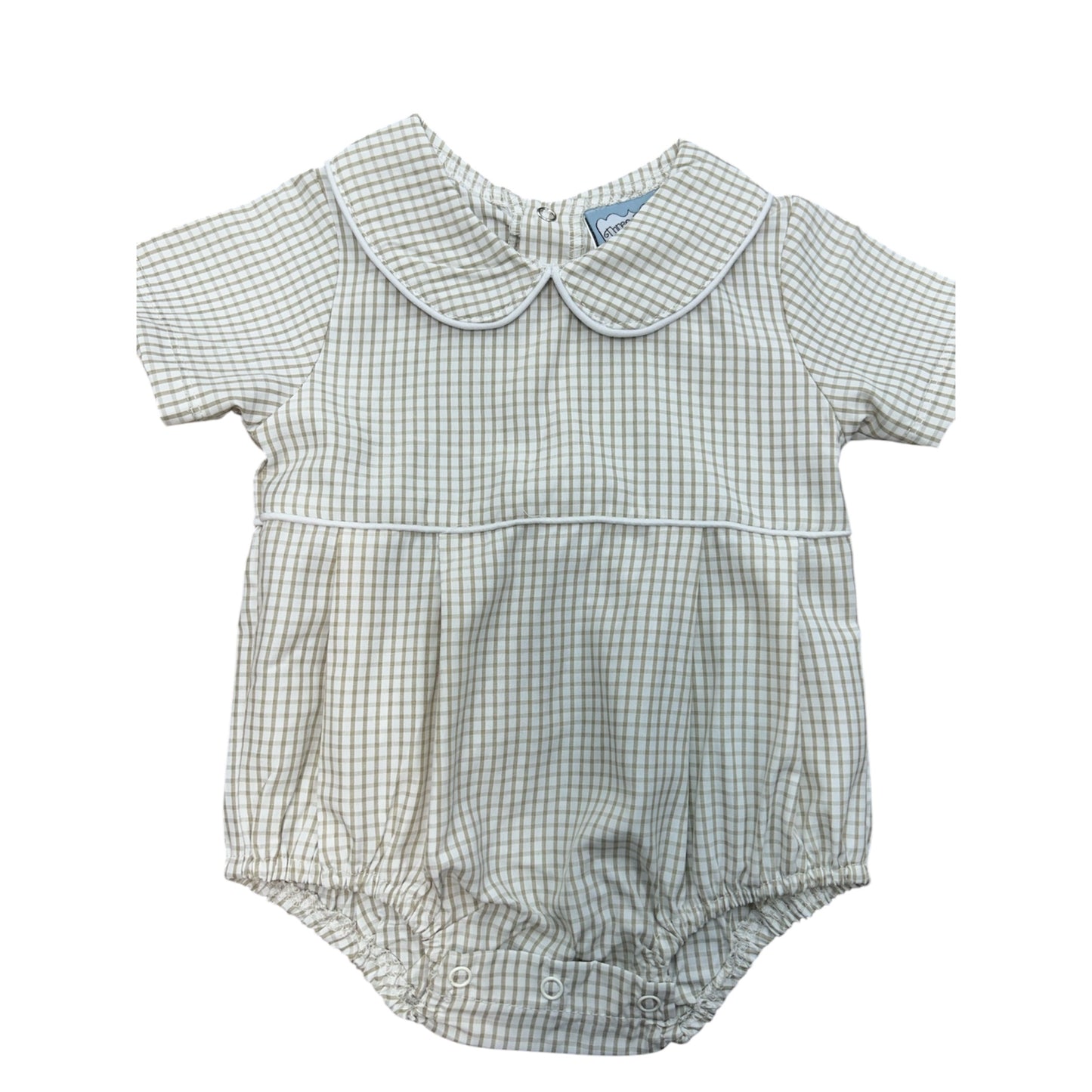 Khaki Windowpane Boys Bubble