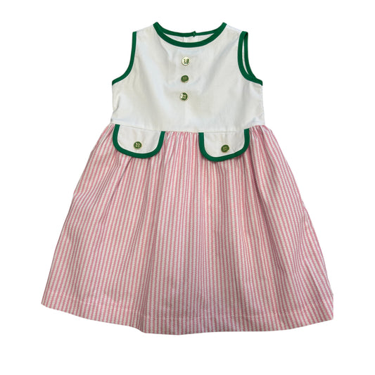 Pink Bubble Stripe - Sophia Dress