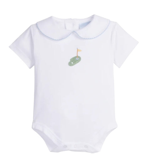 Crochet Peter Pan Onesie - Golf