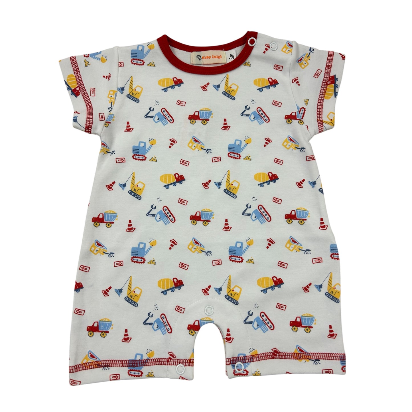 Construction Print Romper