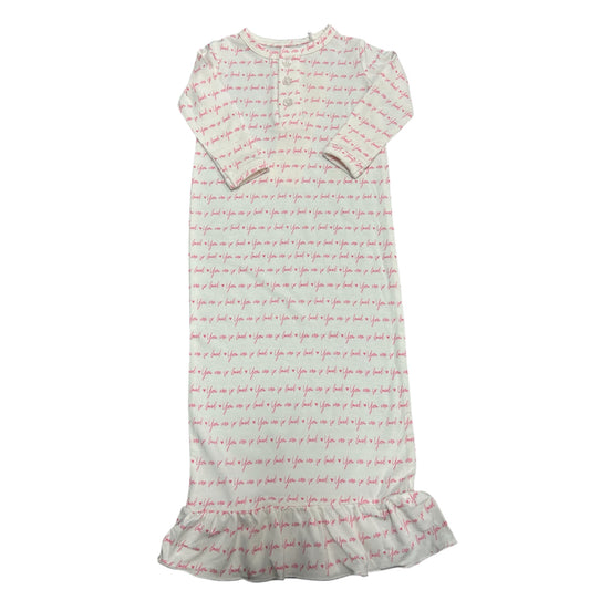 So Loved Bamboo Baby Gown - Pink