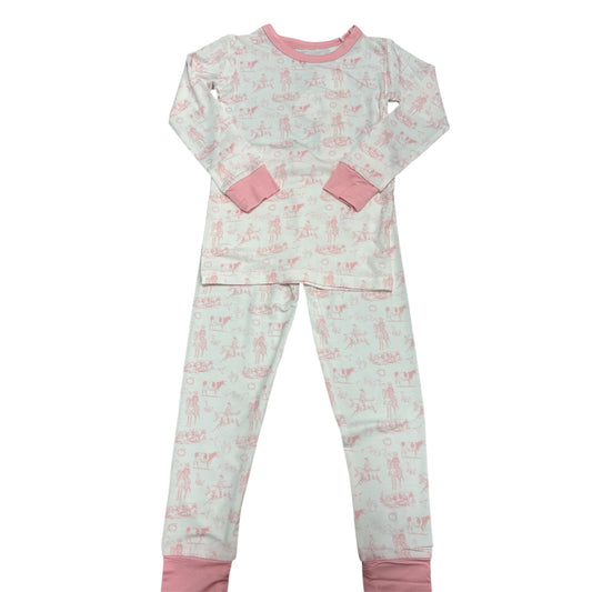 Western Bamboo Lounge Set - Pink