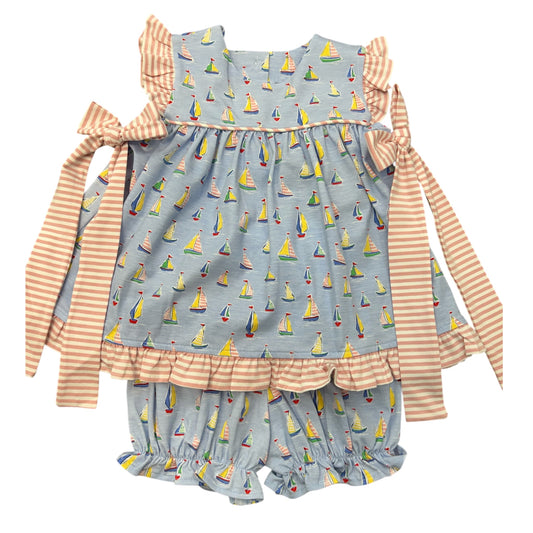 Sailboat Bloomer Set