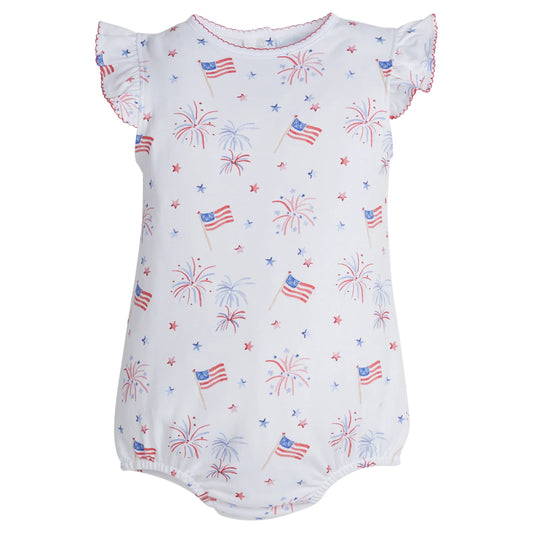 Printed Angel Sleeve Bubble - Flags