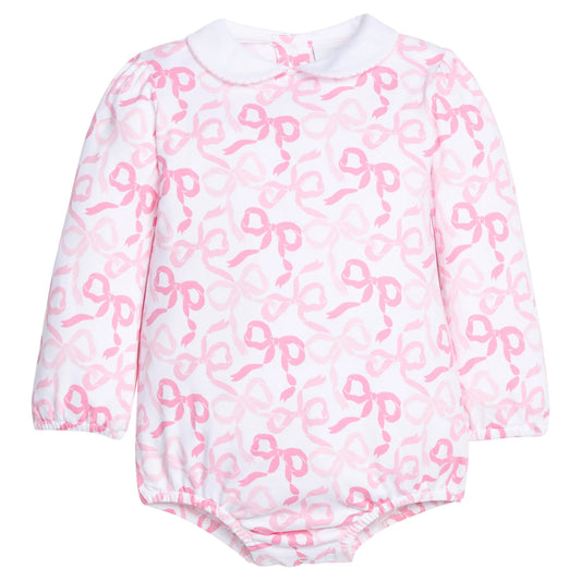 Printed Peter Pan Bubble - Bows & Ribbons