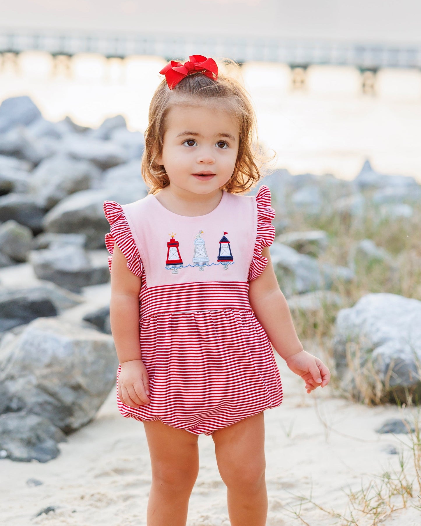 ** PRE-ORDER ** Red, White, and Buoy Sophia Bubble