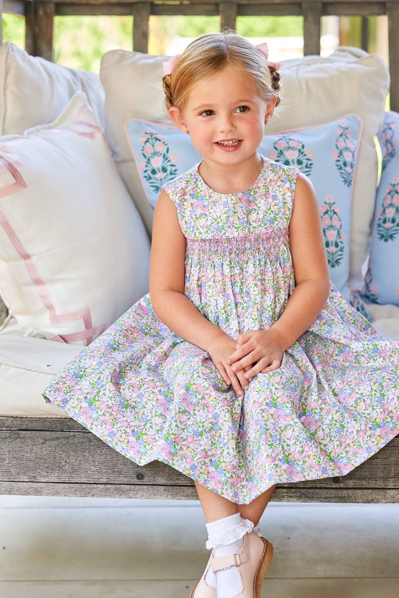 Simply Smocked Dress - Cheekwood Floral