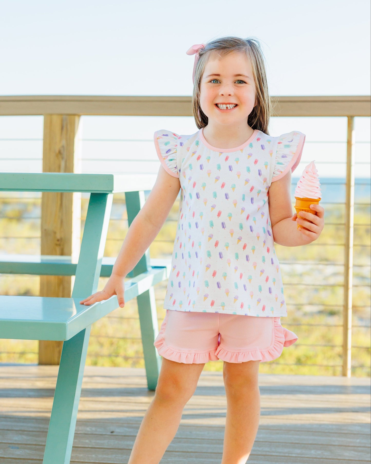 ** PRE-ORDER ** Summertime Sweets Flutter Short Set