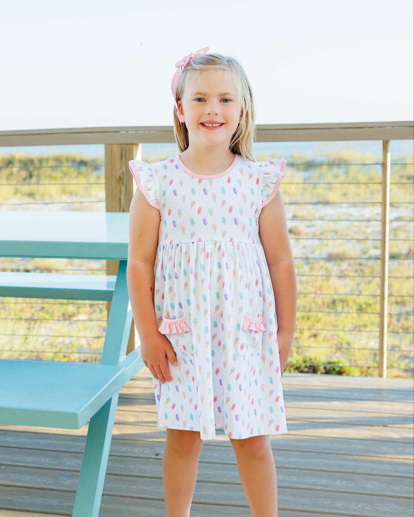 ** PRE-ORDER** Summertime Sweets Ruffle Pocket Dress