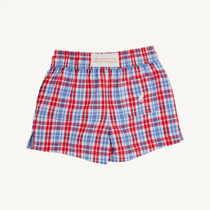 Tortola Swim Trunks -Lawn Party Plaid