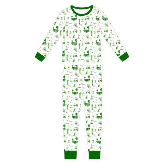 **PRE-ORDER** Tournament Toile Two Piece Loungewear Set (Copy)