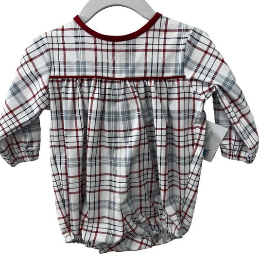Boy's Plaid Bubble with Piping