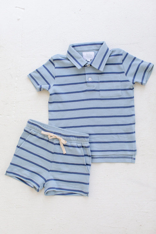 Archie Polo - Blue Stripes
