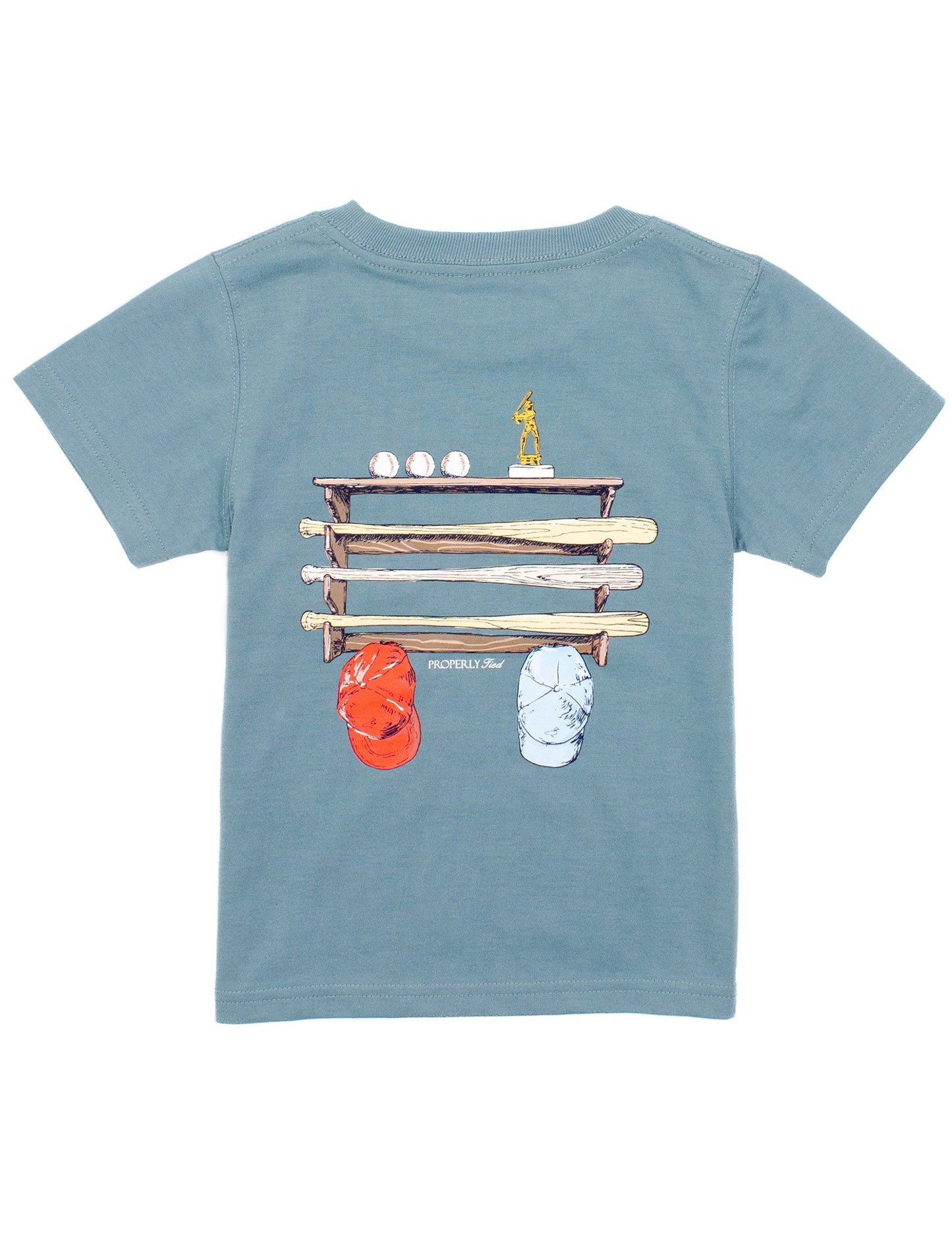 Bat Rack SS Steel Blue T-Shirt