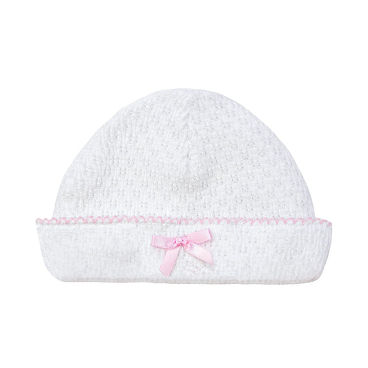 Saylor Beenie with Bow - Pink