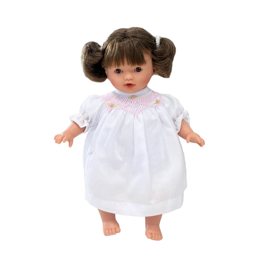 Bella Brown Eye 10" (Smocked White Dress Included)