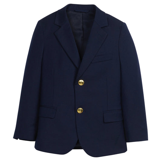 Classic Wool Blazer - Navy