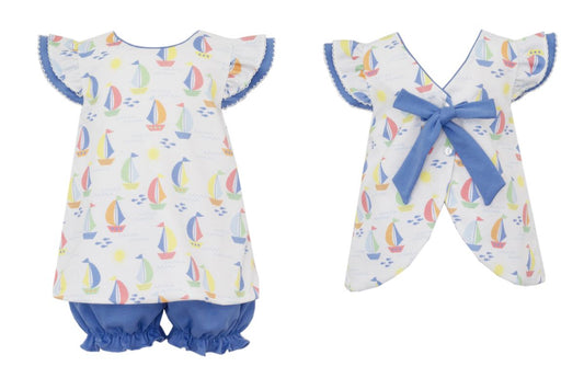 Sailboat Print Bloomer Set