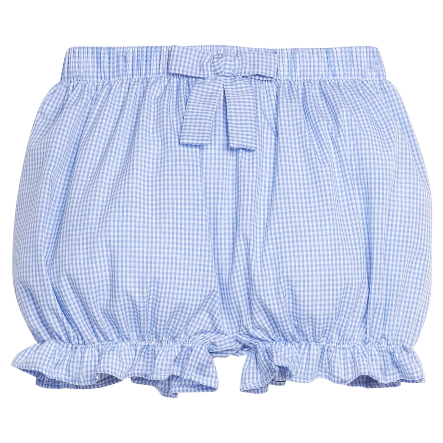 Blue checkered baby bloomers 