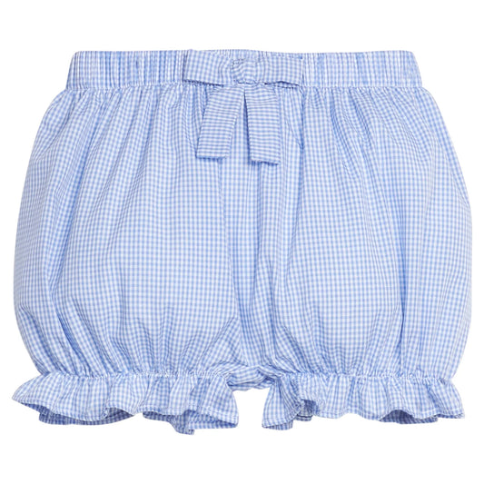 Blue checkered baby bloomers 