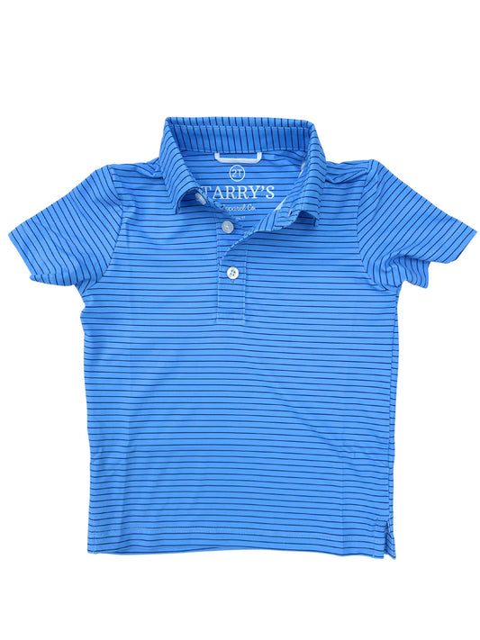 Performance Polo- Blue & Navy