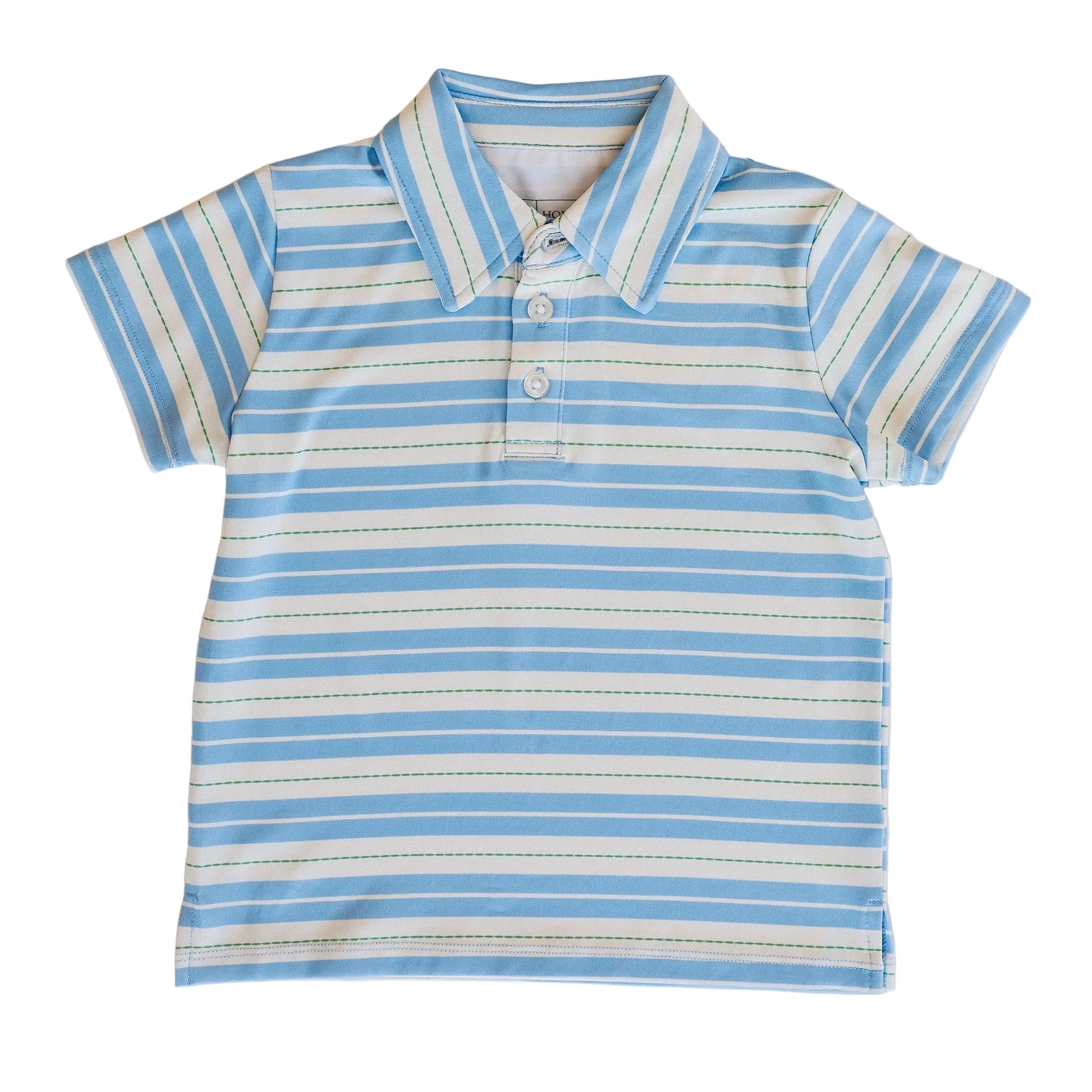 Blue and Grey striped bamboo shirt 