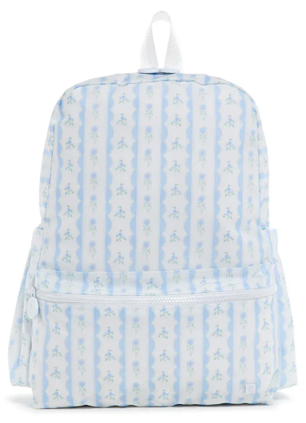 Ribbon Floral Blue Backpack