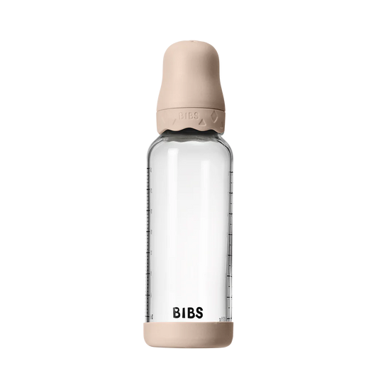 Baby Glass Bottle Set 8oz Latex - Blush (Medium Flow)