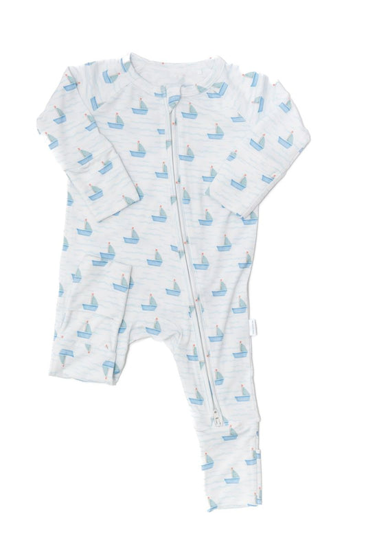 Sail Boats Bamboo Sleep Romper