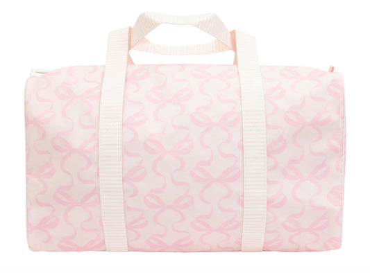The Duffel Bag - Bows on Pink