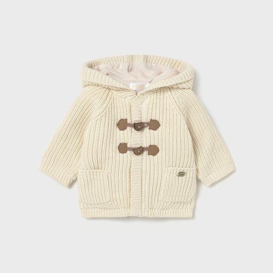 Newborn Boy Lined Knit Cardigan