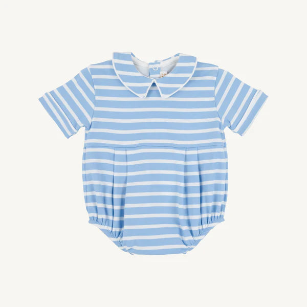 Bradford Pima Bubble -Sarasota Sky Stripe/Worth Ave White