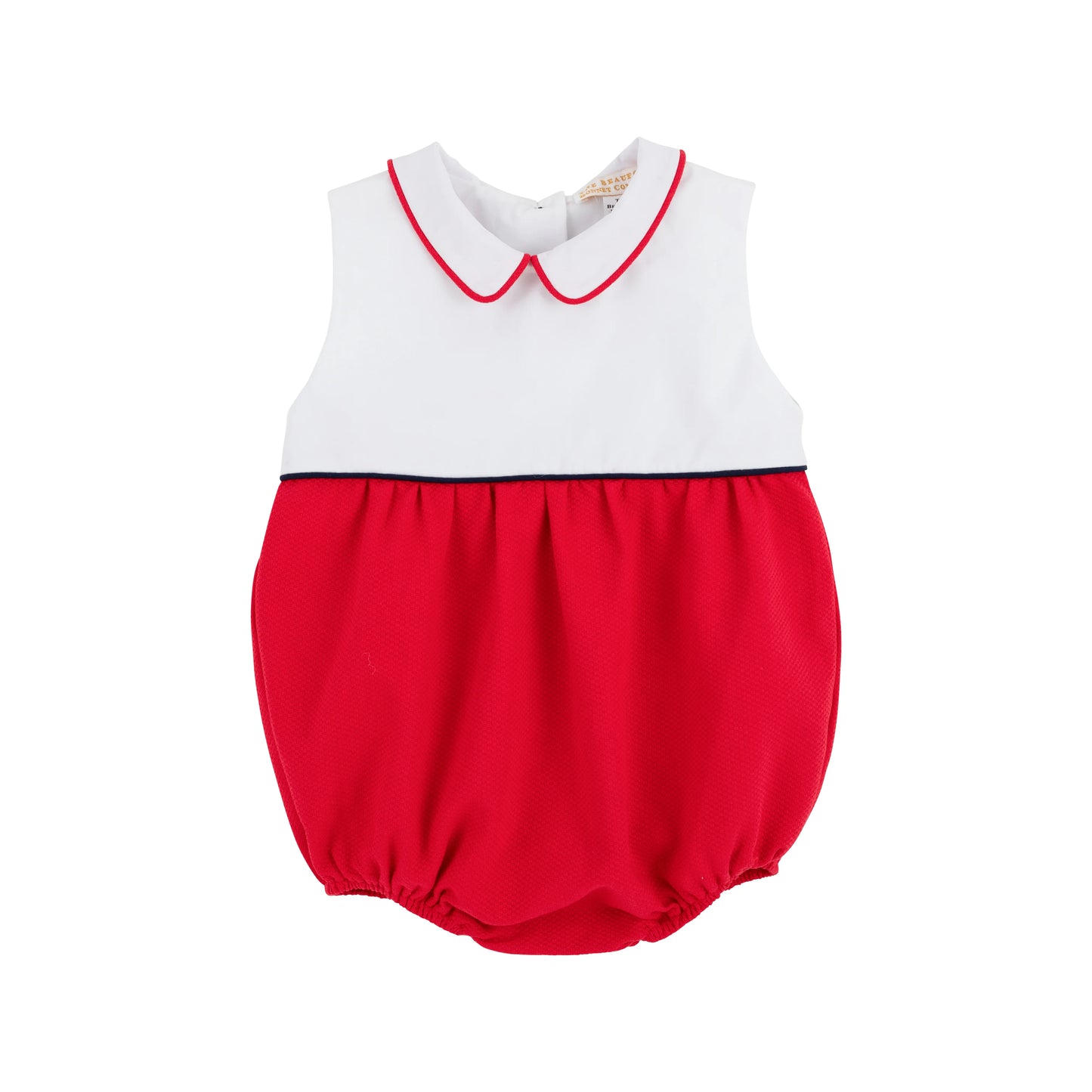 Sleeveless Bradford Bubble (Pique) Richmond Red with Worth Avenue White