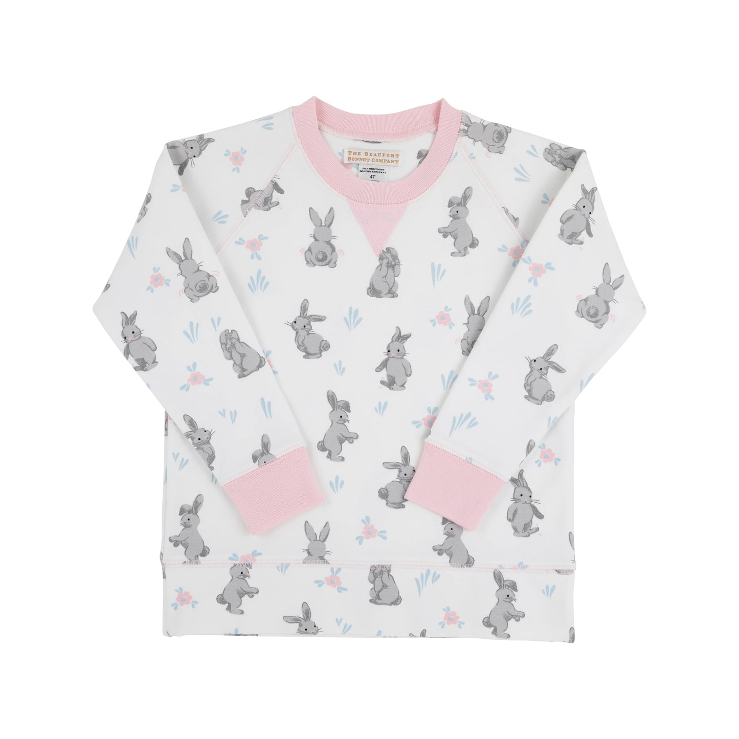 Cassidy Crewneck - Pink Bunnies