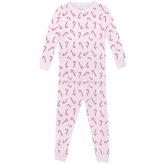 Candy Cane Pajama Set -Pink