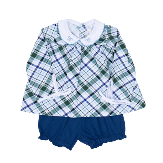 Mary-Charlotte Bloomer Set - Ivy League Plaid