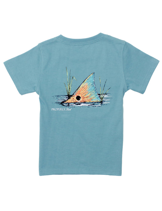 Redfish Tail SS Coastal Sky T-Shirt