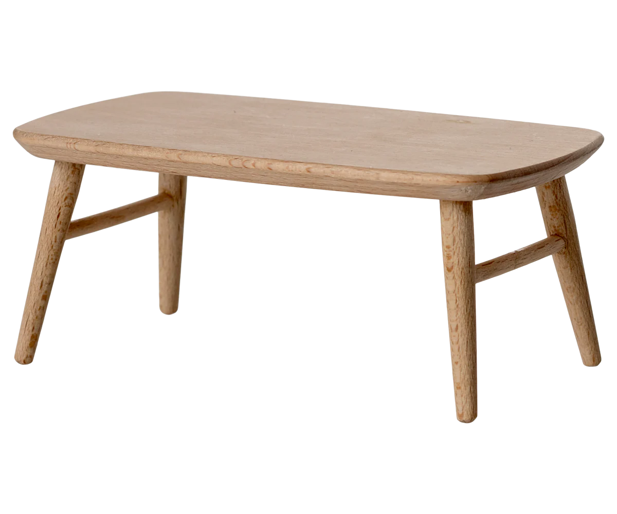 Wooden coffee table for maileg mouse