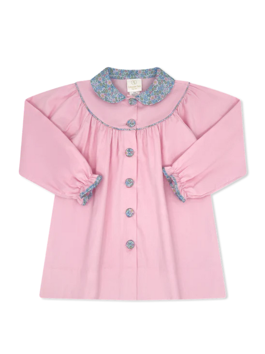 Collette Dress Long Sleeve Princeton Pink Corduroy, Middletown Floral