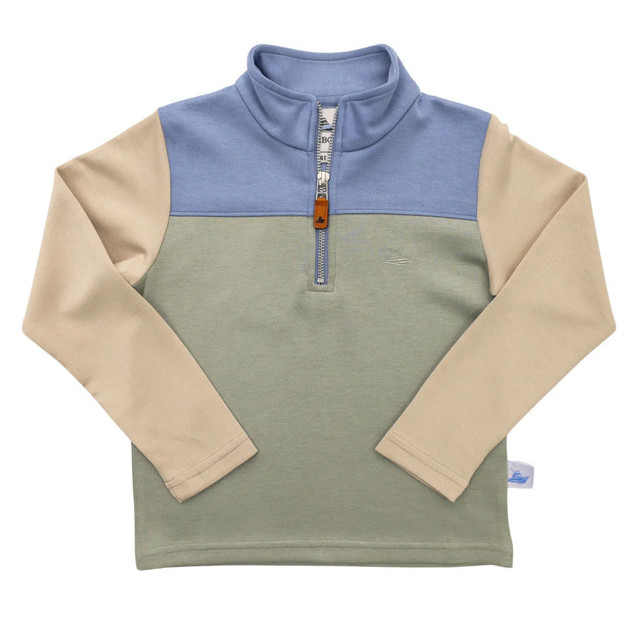 Color Block 1/4 Zip L/S Pullover