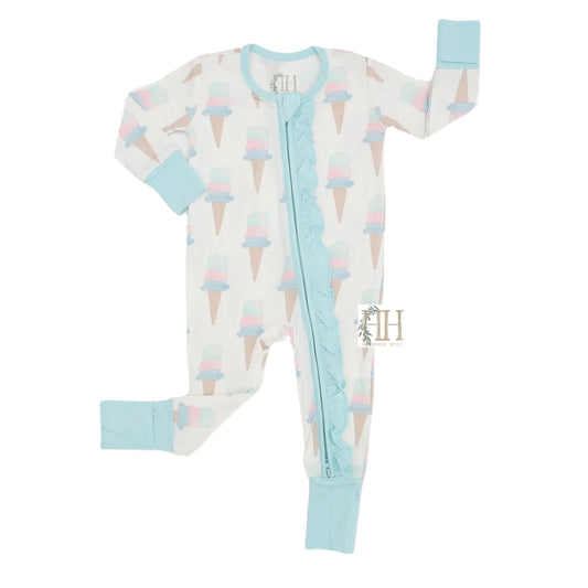 Ice Cream Romper - Bamboo