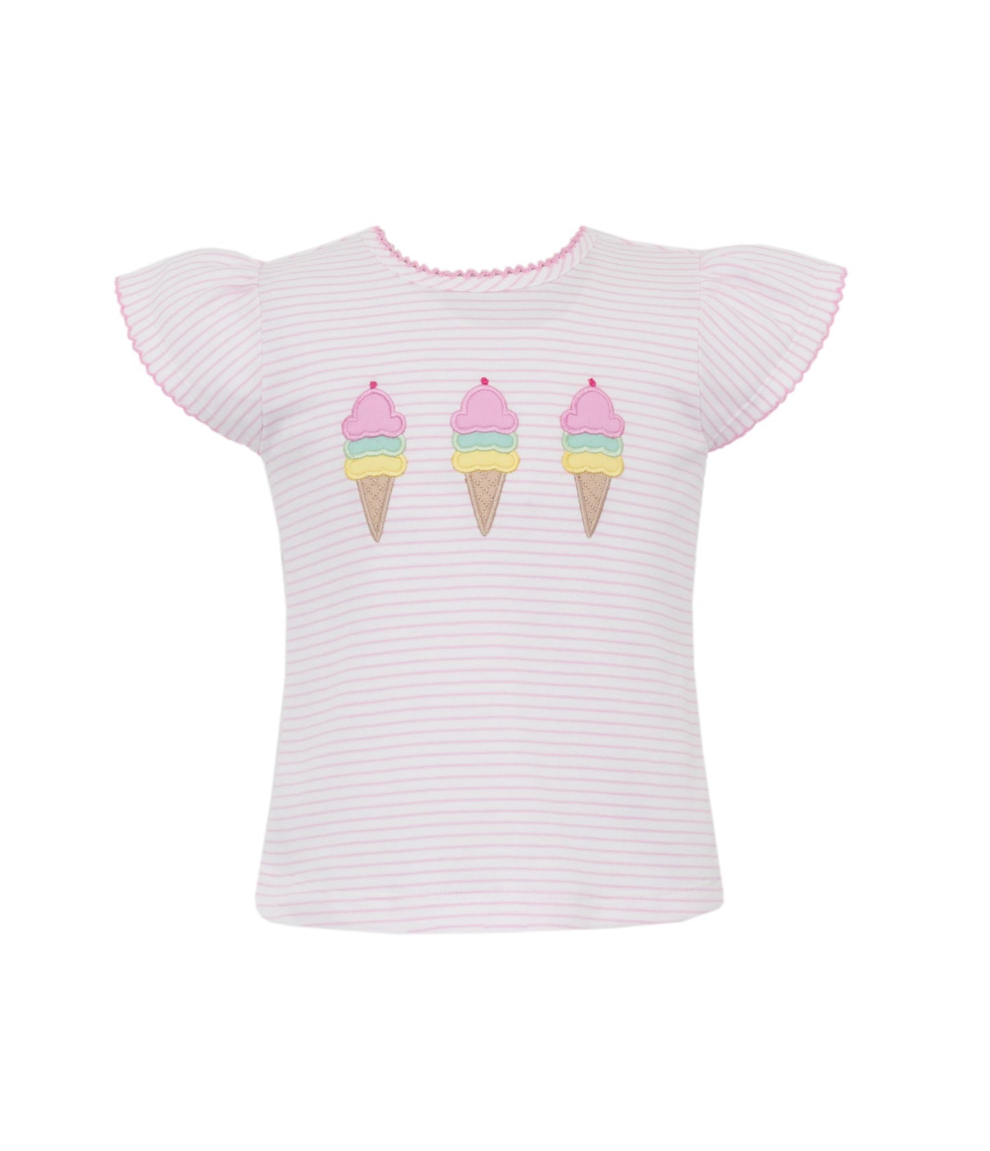 Ice Cream Applique T-Shirt - Girl